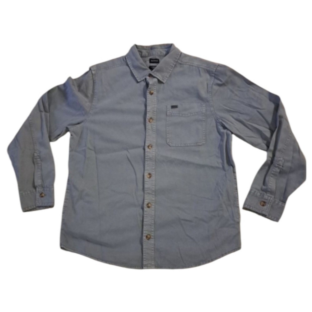 Buffalo David Bitton Green Button-Up Thick Shirt Men's Size Large